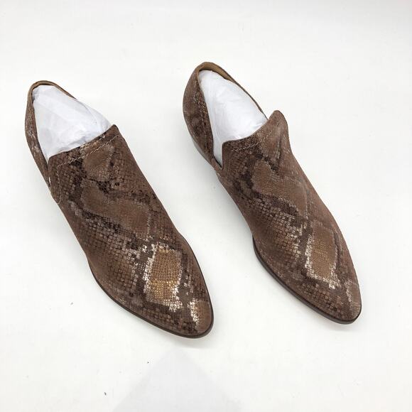 Naturalizer Shoes - Naturalizer Women's Belinda Chestnut Snake Loafer Brown 8.5 M New